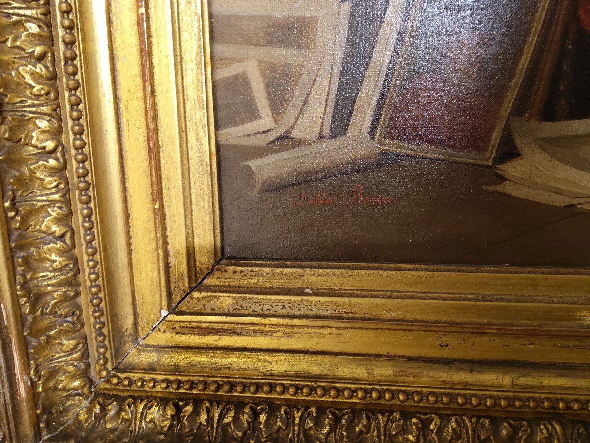 Peinture XIX Par Giovanni Della Rocca-photo-2